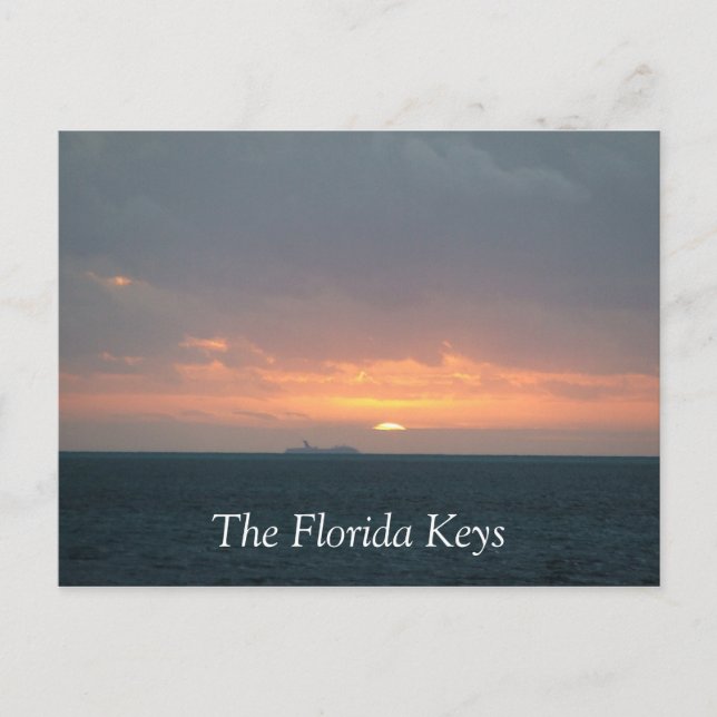 Florida Nycklar Sunrise Vykort (Framsida)