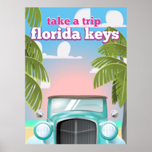 Florida Nycklar Travel-affisch Poster