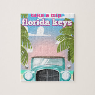 Florida Nycklar Travel-affisch Pussel