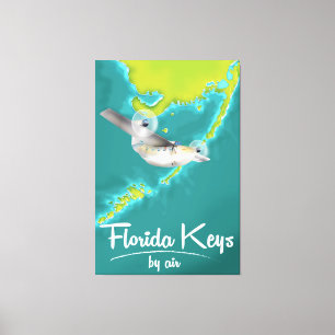 Florida Nycklar Vacation poster Canvastryck