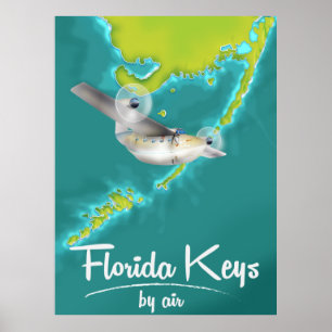 Florida Nycklar Vintage resor poster