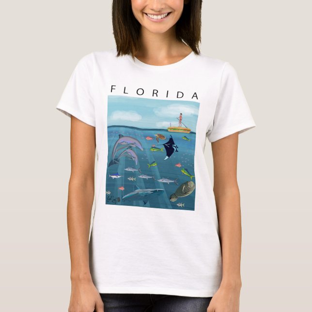 Florida Ocean Shirt T Shirt (Framsida)