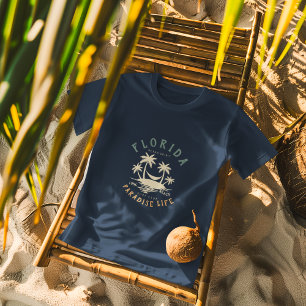 Florida Ocean Spirit Long Beach Surfa Klubb Paradi T Shirt