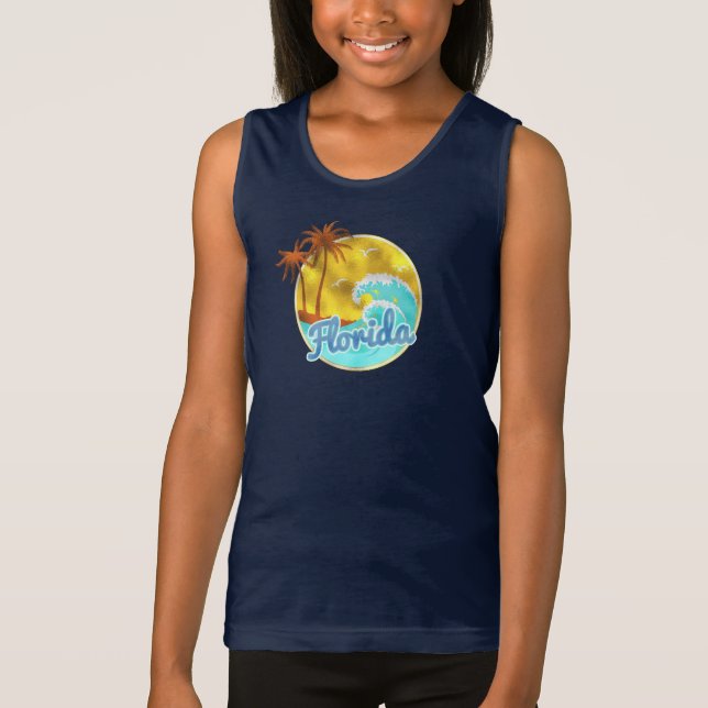Florida, Ocean wave, Handflatan Träd T-shirt (Framsida)
