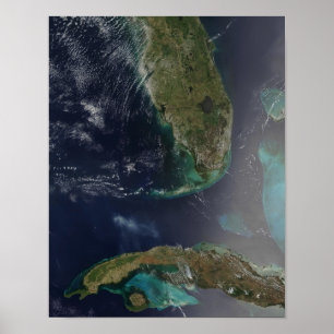 Florida och Kuba Poster