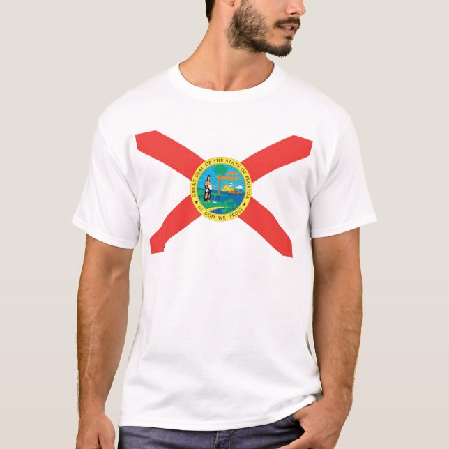 Florida officiellstatlig flagga tee shirt (Framsida)