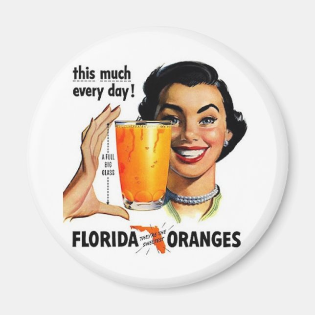 Florida Orange Juice Magnet (Framsidan)