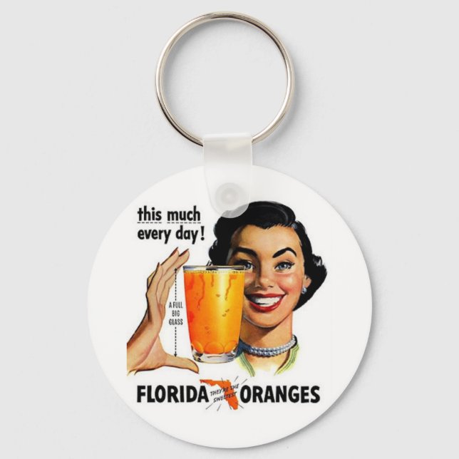 Florida Orange Juice Nyckelring (Framsida)
