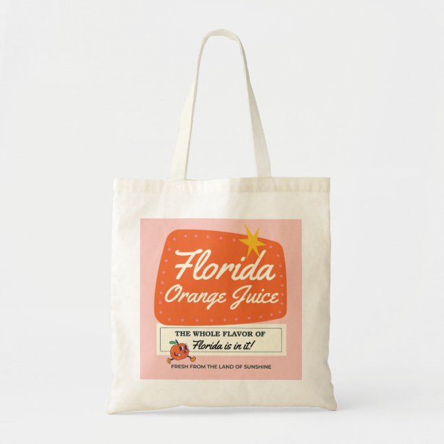 Florida Orange Juice Tote Tygkasse (Framsidan)