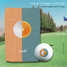 Florida Orange och Golf Boll