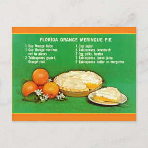 Florida Orange Paj Recipe Vykort
