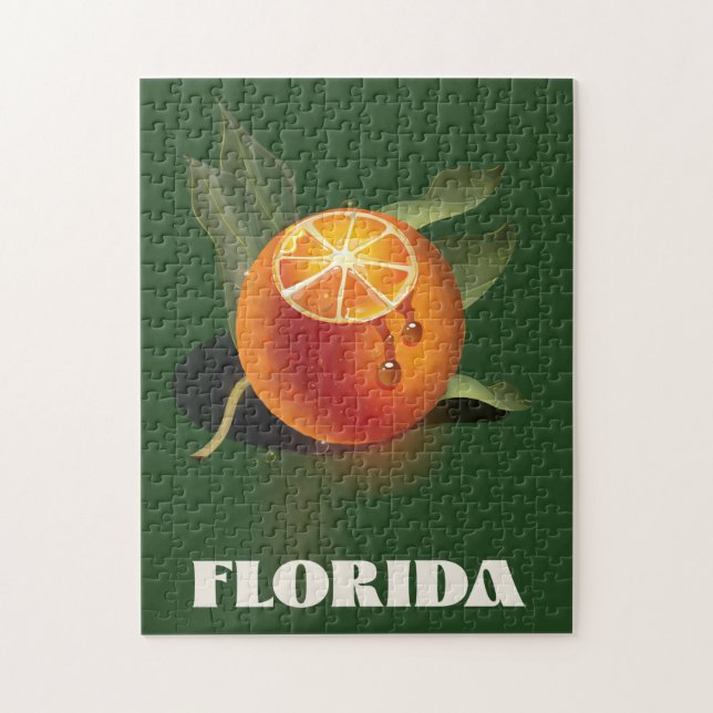 Florida Orange resebroschyr Pussel (Vertikal)