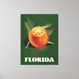 Florida-Orangens reseaffisch Canvastryck