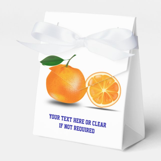 Florida Oranges Favor Box Presentaskar (Framsidan Sidan)