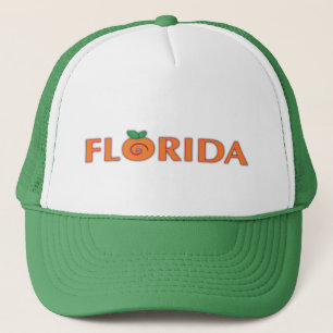 FLORIDA orangetext Truckerkeps