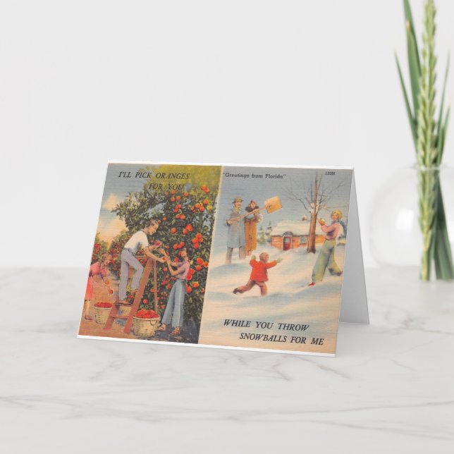 Florida på vintern kort (Framsida)