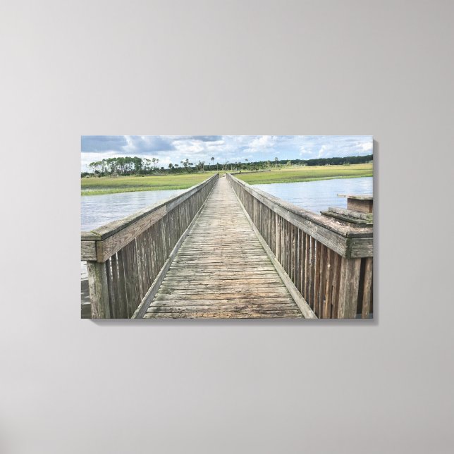 Florida Palencia Dock Photograph Canvas (Framsida)