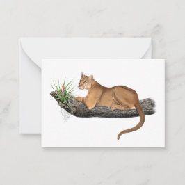 Florida Panther Note Card Anteckningskort