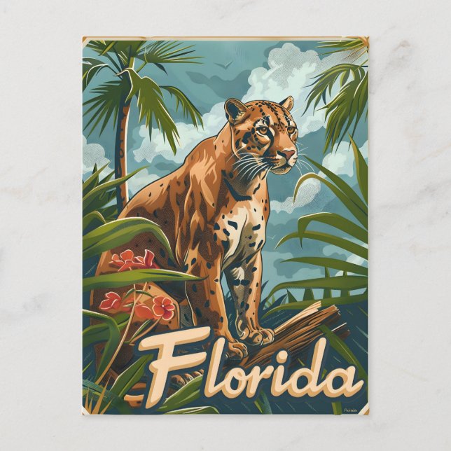 Florida Panther Vykort (Framsida)