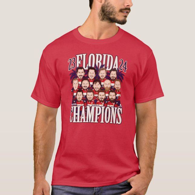 Florida Panthers Stanley Cup Champions 2024 T Shirt (Framsida)