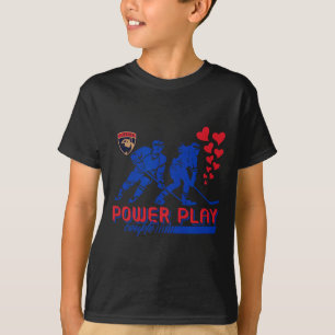 Florida Panthers Valentine Power Play Par Nhl  T Shirt