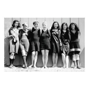 Florida Påsklov Bathing Beauties 1920 Fototryck