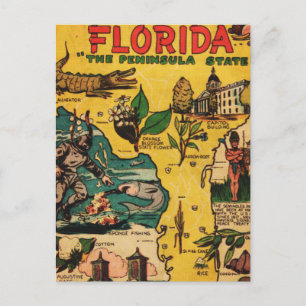 Florida Peninsula State Vykort