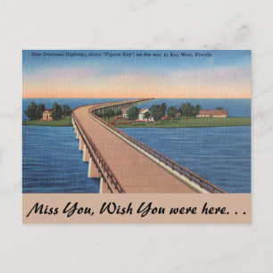 Florida, Pigeon Nyckel, Overseas Highway Vykort