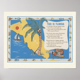 Florida Poetry Skriv ut Poster