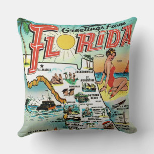 Florida Postcard Kudde