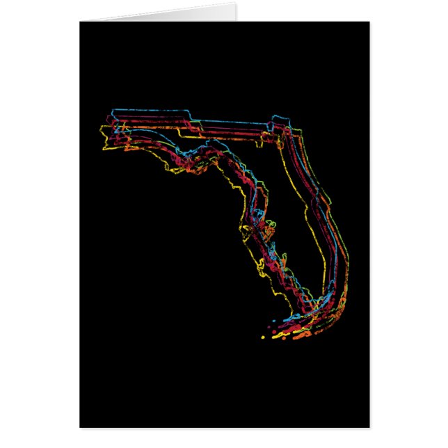 florida pride oskärpa hälsningskort (Framsidan)