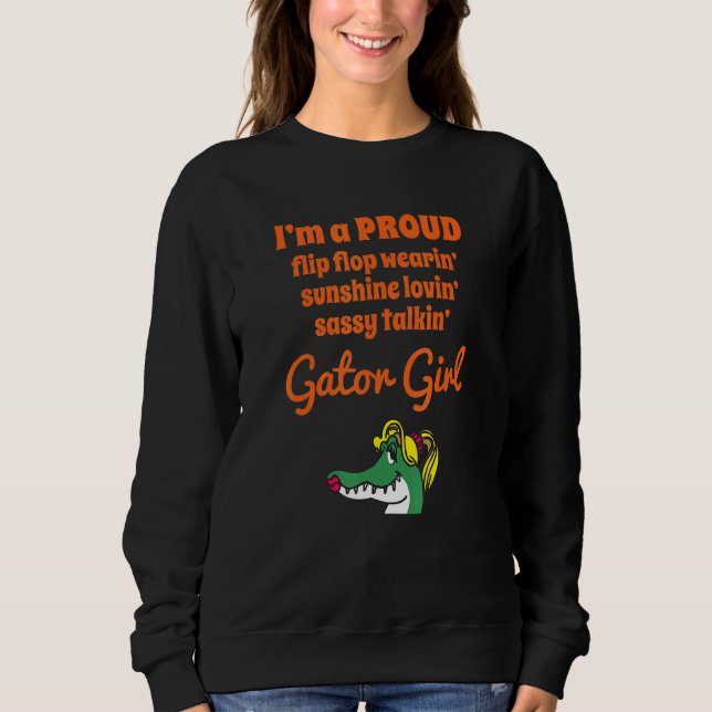 Florida Proud Girl Gator T Shirt (Framsida)