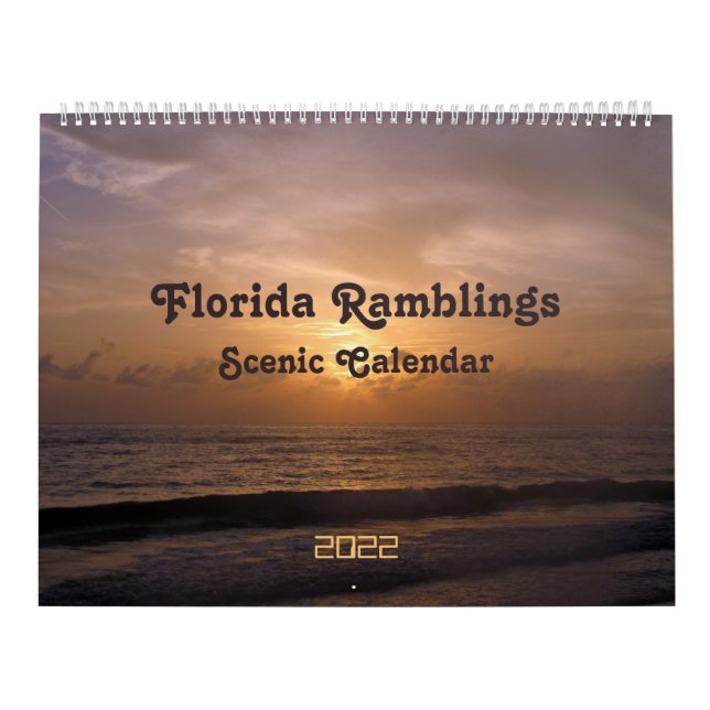 Florida Ramblings 2022 Scenic Calendar Kalender (Omslag)