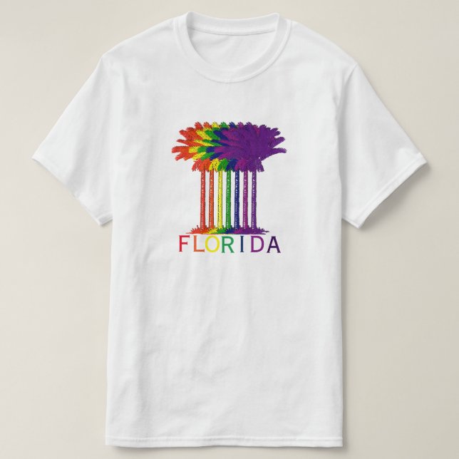 Florida regnbågehandflatan tee (Design framsida)