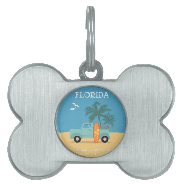 Florida:Resa med husdjurs ID-märke ID-bricka Husdjur (Framsidan)