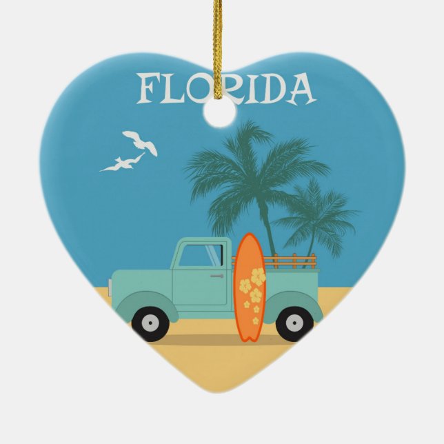 Florida:Resa Prydnad Julgransprydnad Keramik (Baksidan)