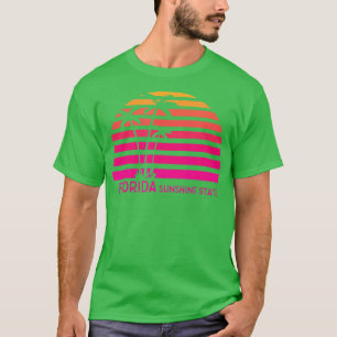 Florida Retro Färg Sunset T Shirt