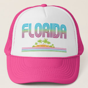 FLORIDA Retro neonpalmträd Keps