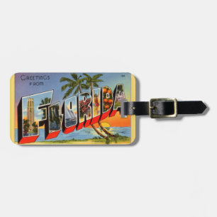 Florida Retro Tropisk  Bagagebricka