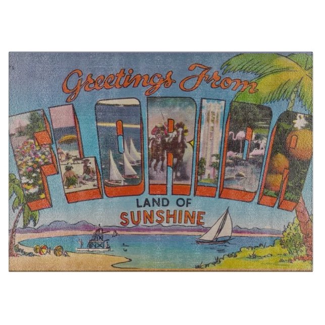 Florida Retro vykort (Framsidan)