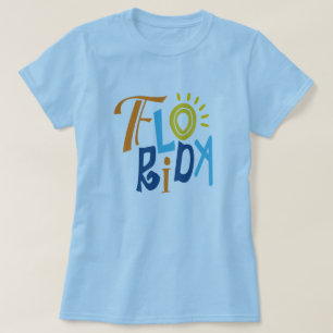 Florida rolig typografisk design tee