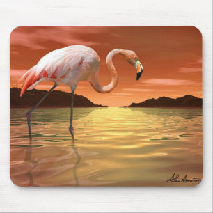 Florida rosa Flamingo Mousepad Musmatta