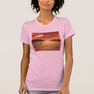 Florida rosa FlamingoT-tröja Tee