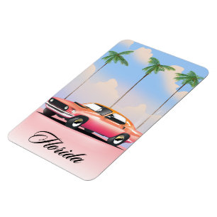 Florida Rosa Sunset Magnet