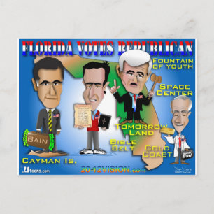 Florida Röster 4 Republicans Vykort