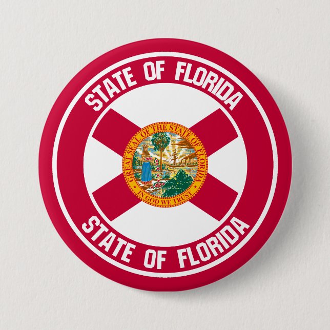 Florida Round Emblem Knapp (Framsida)