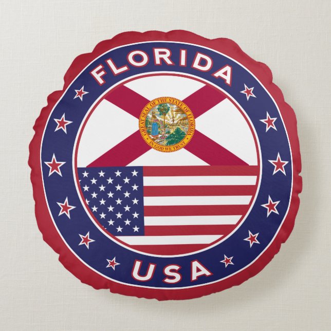 Florida Rund Kudde (Framsidan)