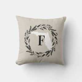 Florida Rustic WAN Monogram Dekorativ kudde