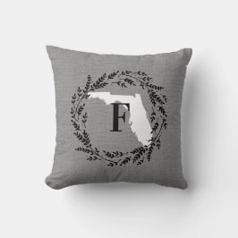 Florida Rustic WAN Monogram Dekorativ kudde
