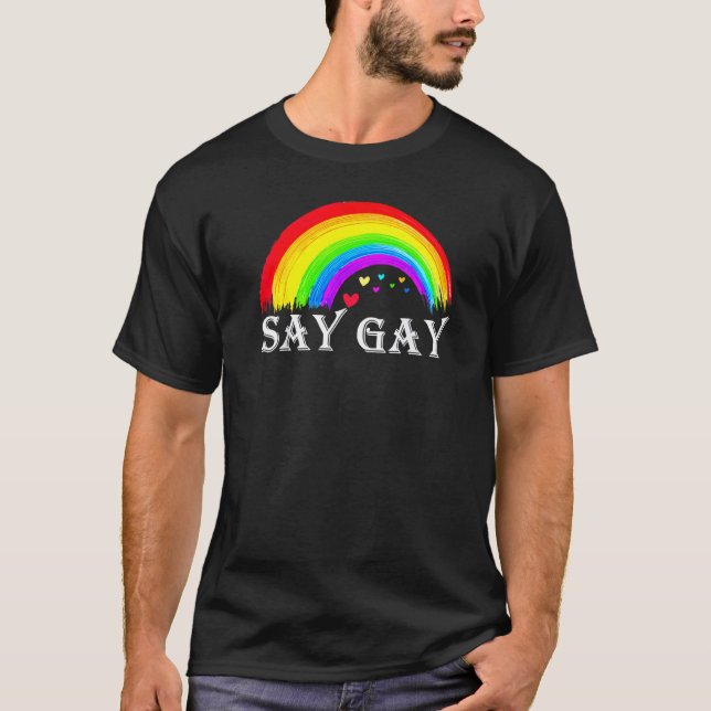 Florida säger att Gay Dagaily Protection Queer Pro T Shirt (Framsida)